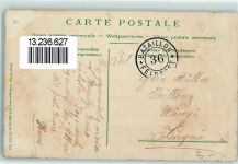 Alpenpost Edelweiss Enzian Rucksack Passepartout Postkutsche Schweiz Prägedruck