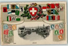 Zürich 1907 Briefmarken Wapen