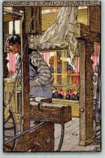 Bern Landesausstellung 1914 Serie B Textil Industrie AK