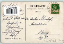 9000 St. Gallen S. Gallo 1922 Gebrauchsspuren sign. Iwan E. Hugentobler AK