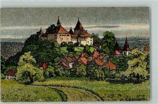 8314 Kyburg Künstlersteindruck sign E. Bollmann