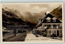 Frutigen Lötschbergbahn Bahnhof Eisenbahn