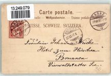 Taminaschlucht 1897 Lithographie Hotel Bad Pfäffers Blumen