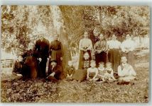 8880 Walenstadt Foto AK Gruppenbild Kinder Frau Mann Tracht
