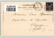 St-Gingolph 1901 Souvenier de l Hotel Suisse Kirche Ruderboot