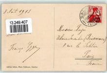 Salvan 1913 Bahnhof Kirche Eisenbahn Grand Hotel