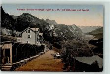 8880 Walenstadt 1915 - Kurhaus Schrina Hochruck 1300 m Wallensee Seeztal Fahne