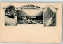 Trient Brücke Wasserfall Gorges