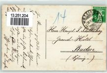Wetzikon ZH 1909 Ort lt. Stempel