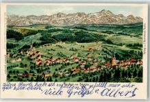 Teufen AR 1906 mit Säntis