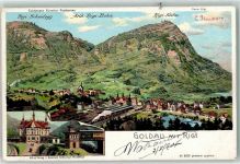 6410 Goldau 1905 Künstlerkarte Rigi Scheidegg Arth Rigi Bahn Rigi Kulm sign. Steinmann