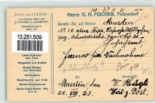 Fehraltorf Chemische Zündholz u. Fettwaren-Fabrik Herr G.H. Fischer