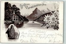 Sisikon 1894 Schiller Stein Tellskapelle Vierwaldstättersee