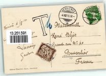 2126 Les Verrières 1910 Gebrauchsspuren Hotel Terminus et Avenue de la gare