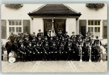 9450 Altstätten SG Gebrauchsspuren Musikcorps Uniform Tuba Pauke Trompete Querflöte Horn