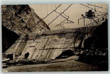 8854 Siebnen - Kraftwerk Wäggithal Staumauer im Schräh