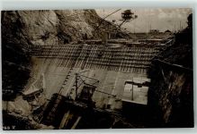 8854 Siebnen - Kraftwerk Wäggithal Staumauer im Schräh