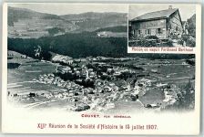 Couvet 1907 Maison ou naquit Ferdinand Berthoud XIII. Treffen der historischen Gesellschaft