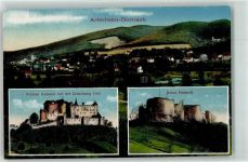 4144 Arlesheim Lithographie Schloss Dornach vor der Zerstörung Ruine Dorneck