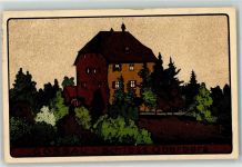 9200 Gossau SG 1917 Künstlersteindruck Schloss Oberberg