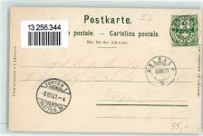 9403 Goldach 1901 Lithographie Gasthaus Restaurant Pension Schloss Rietberg