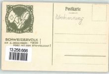 Fort mit Kommunisten Initative Schweizervolk Fort mit dem Stempelvogt