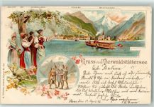 Stans 1898 Tracht Eidgenossenschwur Vierwaldstätter See Schwyz Urt Unterwalden Fluelen Bristeinstock Seitenraddampfer