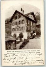 6067 Melchtal Werbe AK Ferien- und Alpenkurort Edelweiss Pilgerhaus