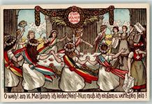 Zürich Eidgenössische Volksabstimmung 1920 Völkerbundsreigen sign. L.L.