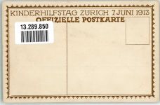 Zürich Kinderhilfstag 7. Juni 1913 Mutter mit Baby