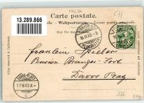 8703 Erlenbach ZH 1903 Gebrauchsspuren Hotel Zum Kreuz