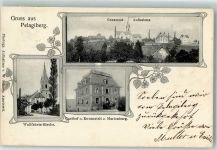 9225 St. Pelagiberg 1905 Gebrauchsspuren Wallfahrtskirche Gasthaus Kuranstalt Zur Marienburg