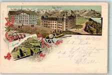 Rigi Kulm 1896 Lithographie Rigi Staffel