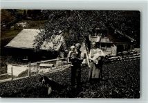 Bühler 1920 Familie mit Hund und Kindern - Privatfoto AK
