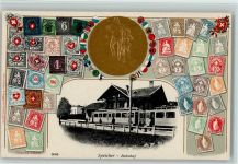Speicher Passepartout Briefmarkenabbildungen Bahnhof Telldenkmal
