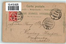 Wilderswil 1901 Hotel Schönbühl Lithographie