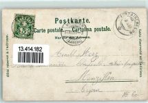 Cernier 1899 XI. Fete Cantonale de Gyymnastique Fahnenträger Falke sign