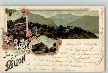 Glion 1898 Bahnhof Bergbahn