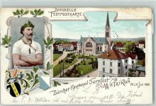 Wetzikon ZH 1902 Zürcher Kantonal-Turnfest Eichenlaub