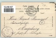 Zürich 1902 Durchbrochene Papierwand Zeitung städt. Amtsblatt Verlag Guggenheim 6027 AK