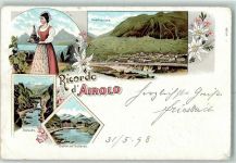 Airolo 1898 Gruss aus