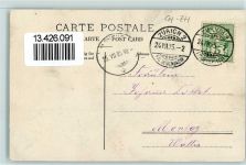 Zürich 1905 Passepartout Fahne Engel Lyra