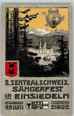 Einsiedeln 1910 2. Zentralschweiz. Sängerfest Lyra