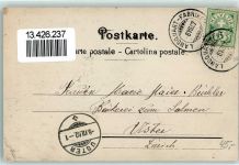 Landquart 1902 Calven Schlachtfeier 1499 - 1899 Kloster Marienberg St. Cäsar-Kapelle Ort lt. Stempel