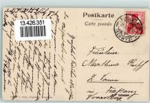 Wetzikon ZH 1910 Neuer Bahnhof Klatschmohn Passepartout