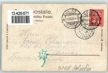 Zürich 1904 Helvetia Wappen Kaserne Sonnenaufgang Passepartout Lithographie