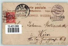 Habsburg 1897 Druck 1890-1895 Gruss von der Habsburg AK