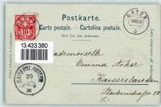 Gryon 1896 Vorläufer Druck 1890 - 1895 Gruss aus Lithographie