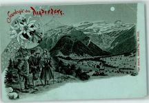 Diablerets 1899 Wanderer Tracht Edelweiss