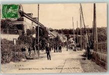 Boncourt 1910 le Passage a Nieveau pres de la Frontiers Bahnübergang
